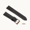 Black with Grey Stitch Sailcloth Strap