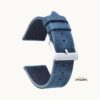 Pull-Up Matte Leather Straps Blue