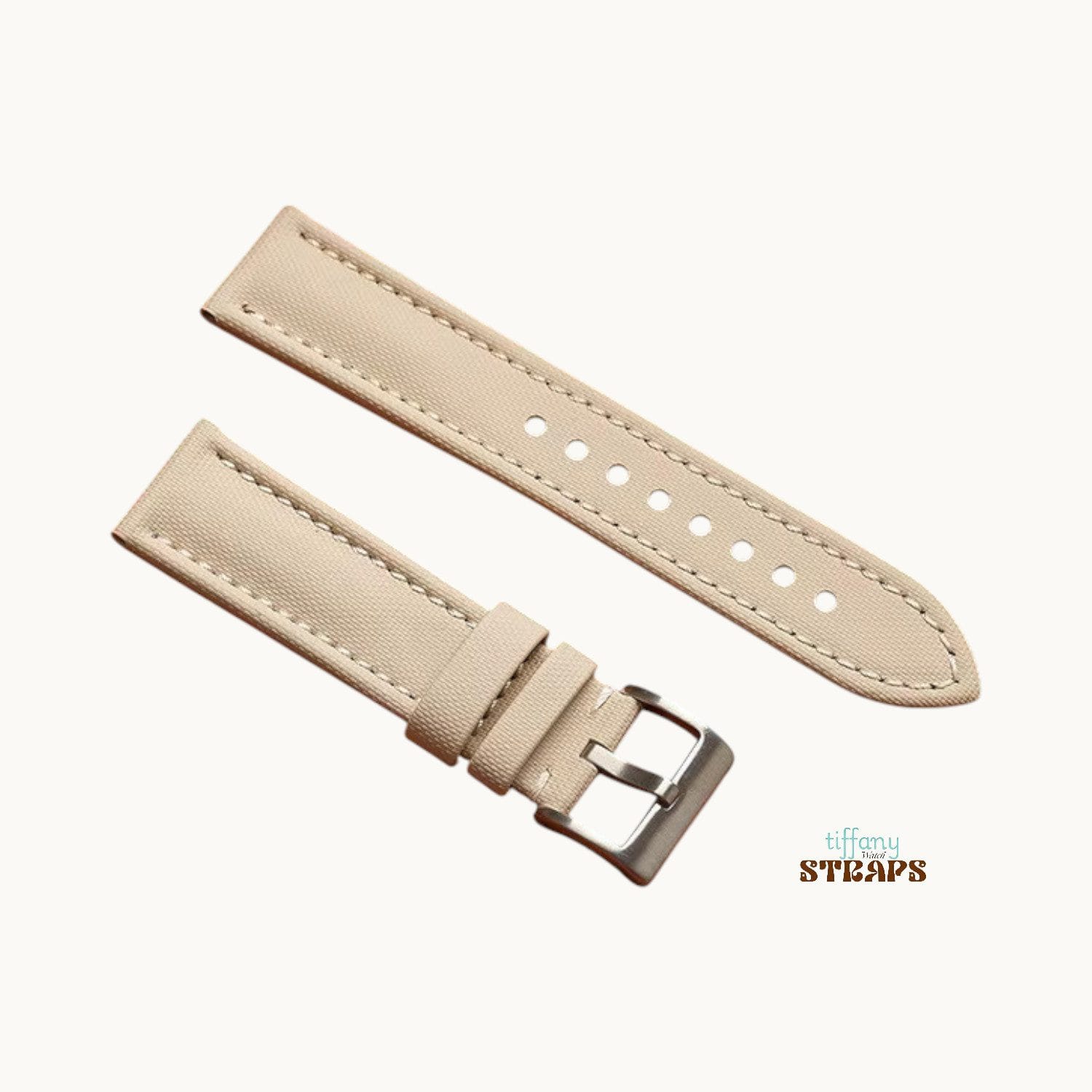 Cream Beige Sailcloth Strap