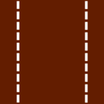 Dark Brown-White Stitch