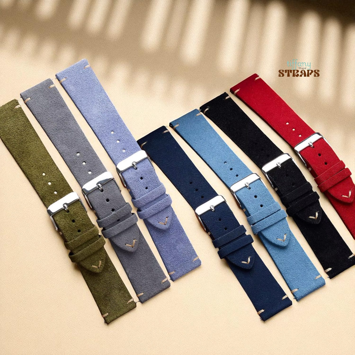 Suede Leather Straps with Quick Release by Tiffany Watch Straps