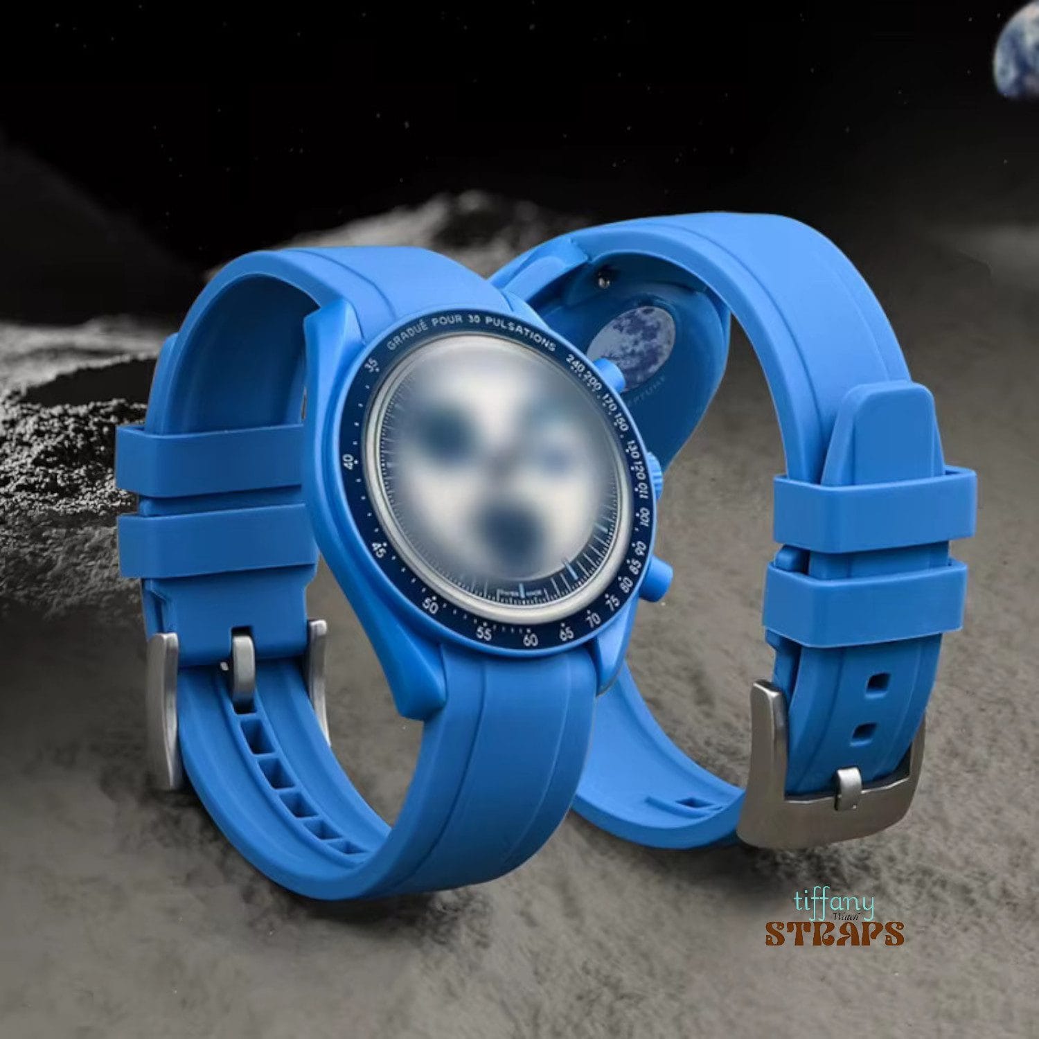 Curved Smooth Rubber Straps