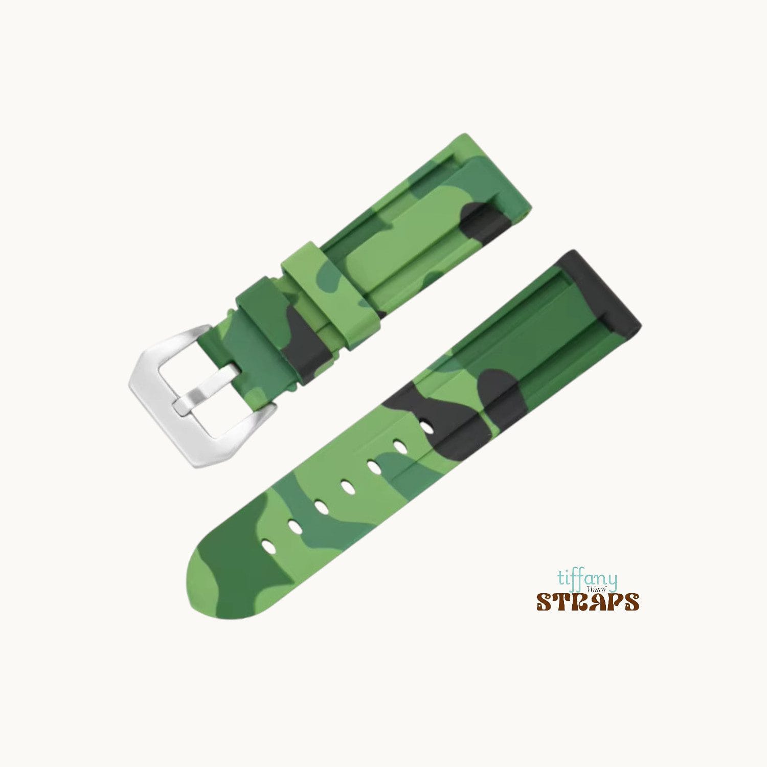 Green Camouflage Silicone Strap