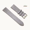 Suede Leather Straps Light Grey