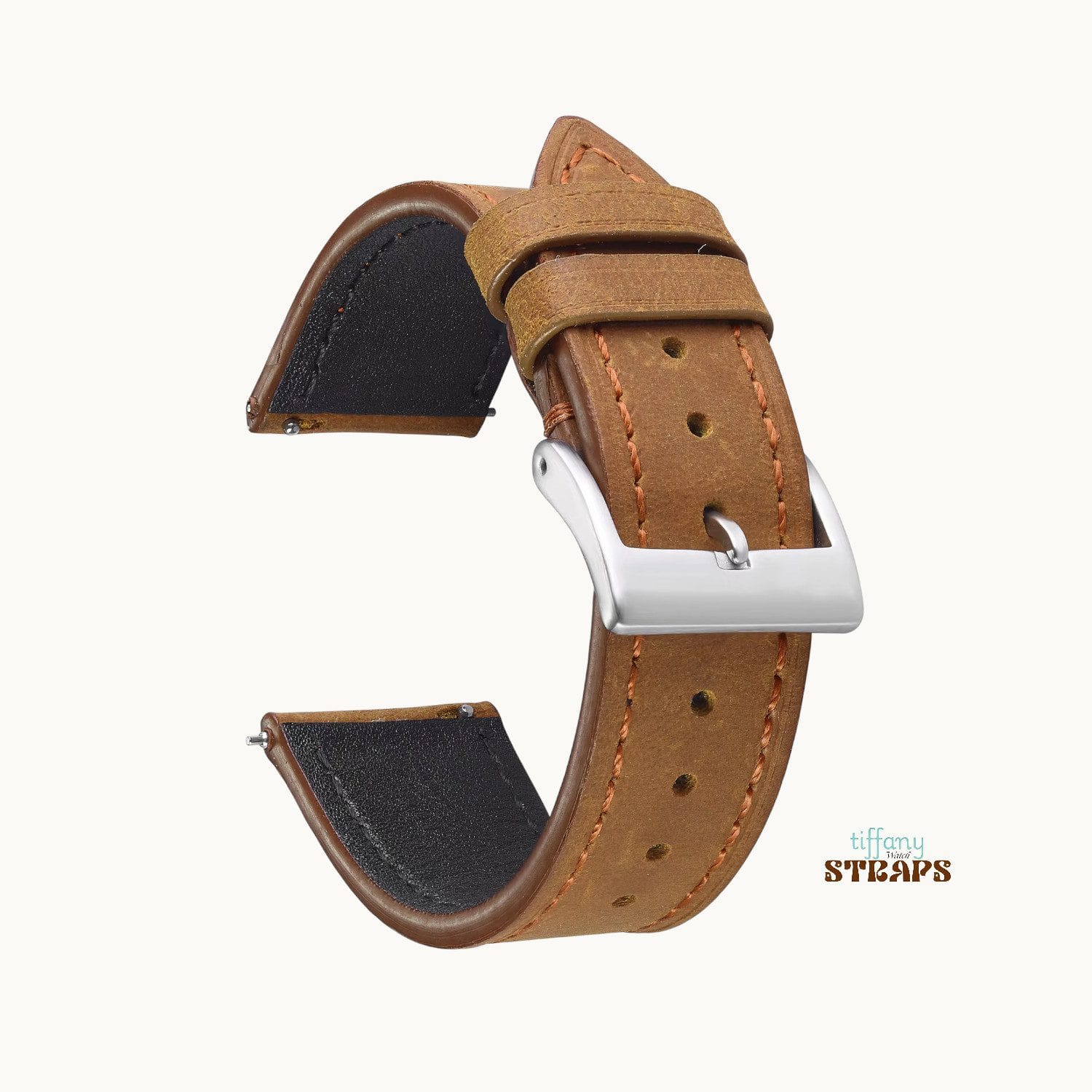 Pull-Up Matte Leather Straps Tan