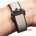 Curved Textured Strap with Clasp for Omega Moonswatch