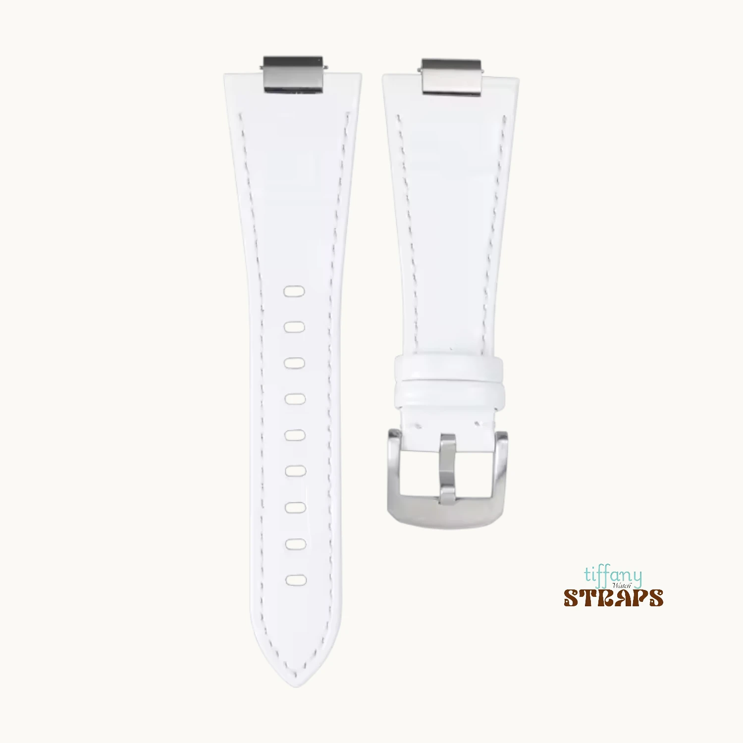 PRX Leather Strap White Colour with Quick Release