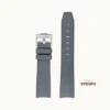 Curved Omega Textured Strap Dark Grey