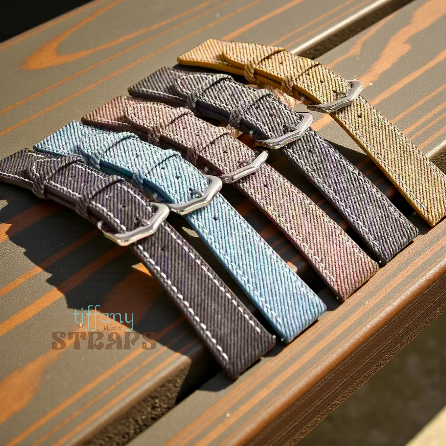 Denim Straps with Quick Release by Tiffany Watch Straps