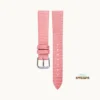 Lizard Texture Strap Slim Pink