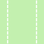 Mint Green - White Stitch