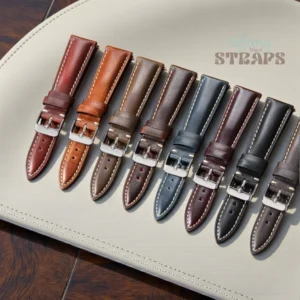 Pull-Up Top Grain Oil-Wax Padded Leather Straps by Tiffany Watch Straps