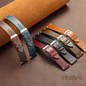 Pull-up Vintage Leather Straps with Quick-Release by Tiffany Watch Straps