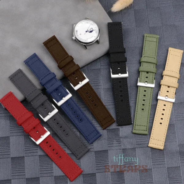 Military Canvas Strap by Tiffany Watch Straps
