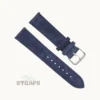 Nuback Suede Leather Strap Blue