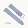 Nuback Suede Leather Strap Light Blue