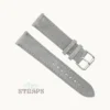 Nuback Suede Leather Strap Light Grey