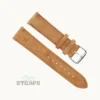Nuback Suede Leather Strap Tan Brown