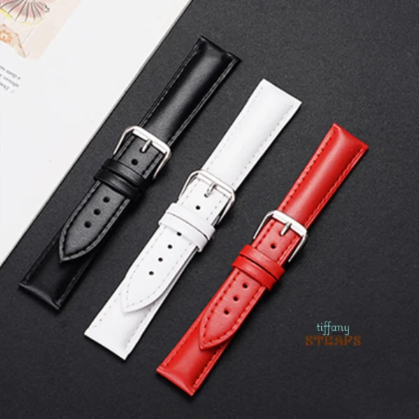 Polished Padded Leather Strap by Tiffany Watch Straps