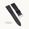 Pull-up Matte Leather Strap Black Pull-up Matte Leather Strap Black