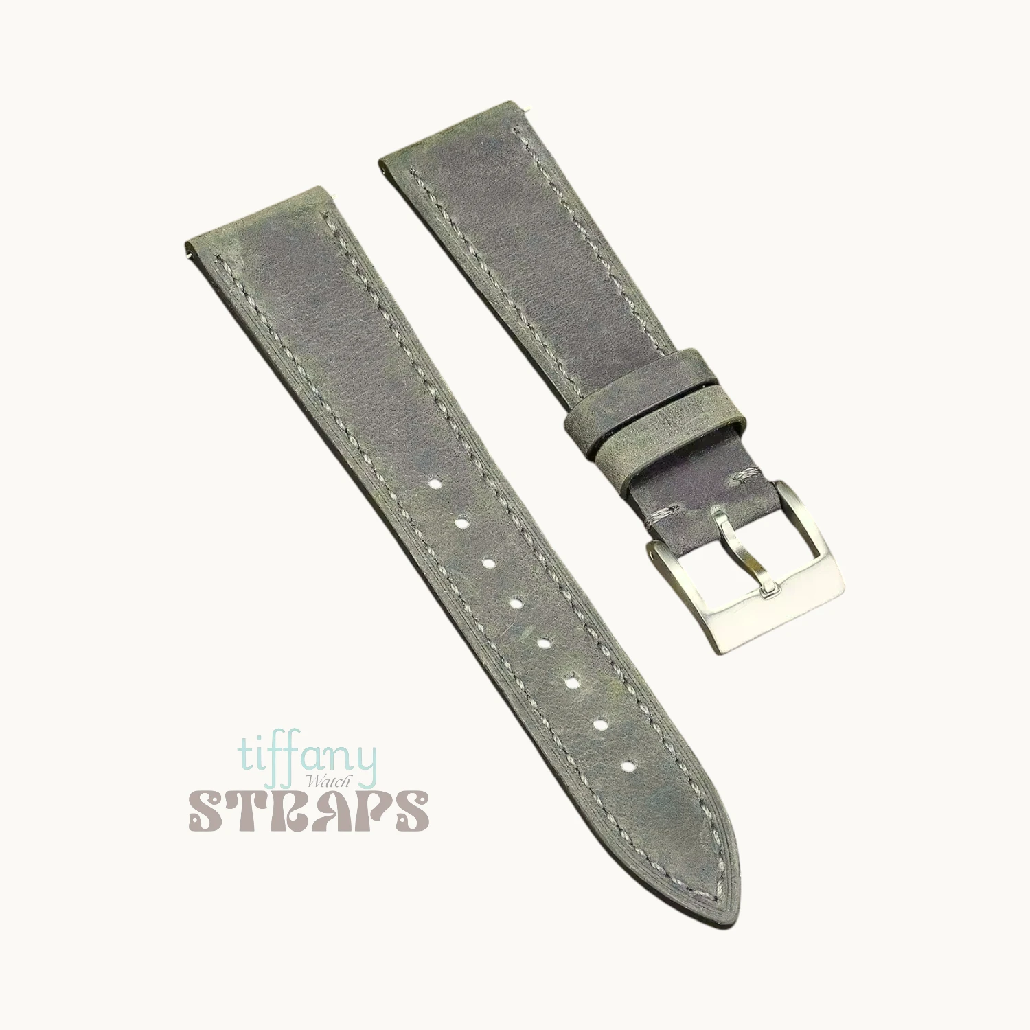 Pull-up Matte Leather Strap Dark Grey Pull-up Matte Leather Strap Dark Grey