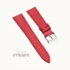Pull-up Matte Leather Strap Red Pull-up Matte Leather Strap Red