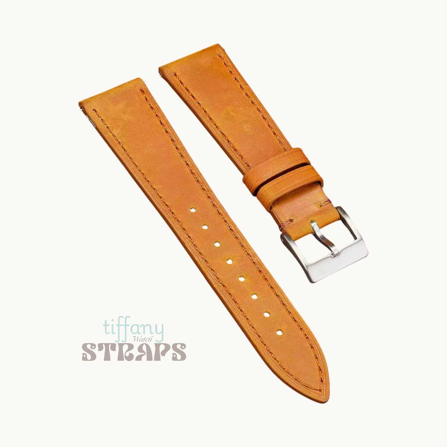Pull-up Matte Leather Strap Tan Pull-up Matte Leather Strap Tan
