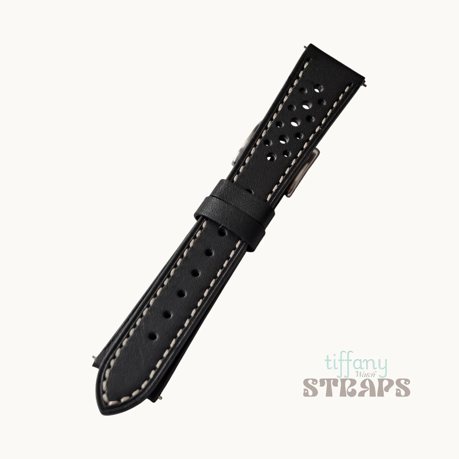 Black Oil-wax Racing Strap