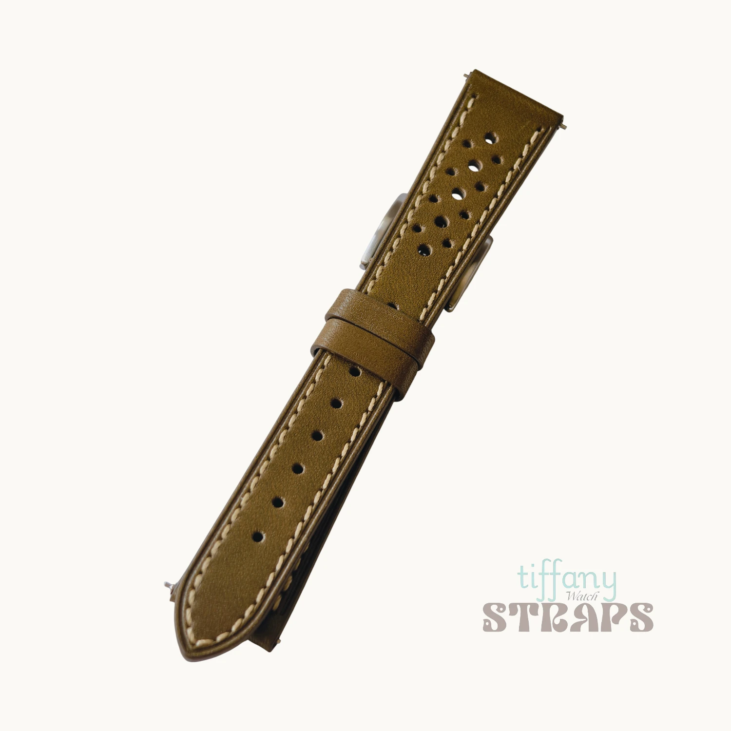 Olive Green Oil-wax Racing Strap