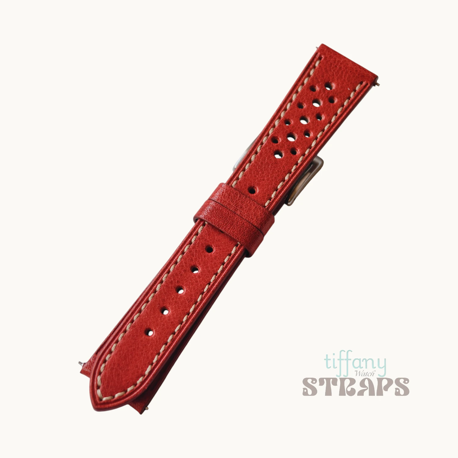 Red Oil-wax Racing Strap