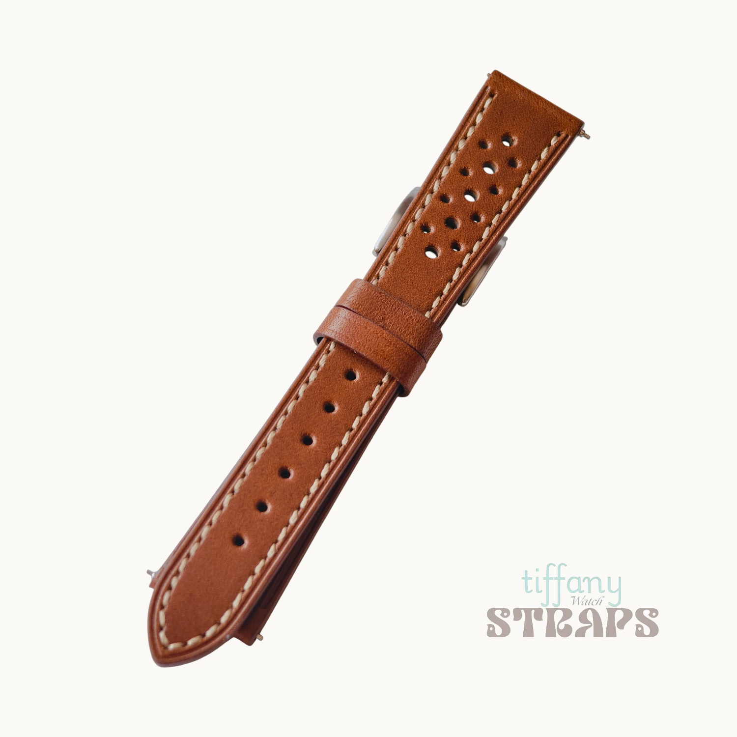 Tan Brown Oil-wax Racing Strap