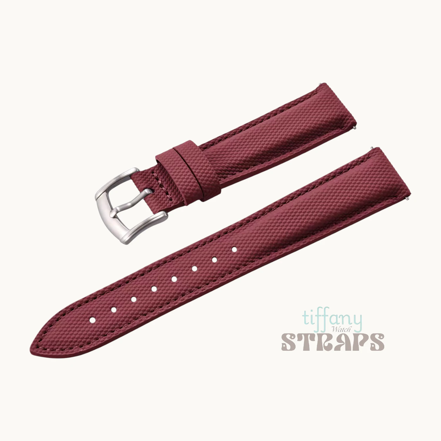 Wine Red Sailcloth Signature Strap