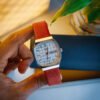 Lizard Emboss Slim Leather Strap - Thumbnail Image 10