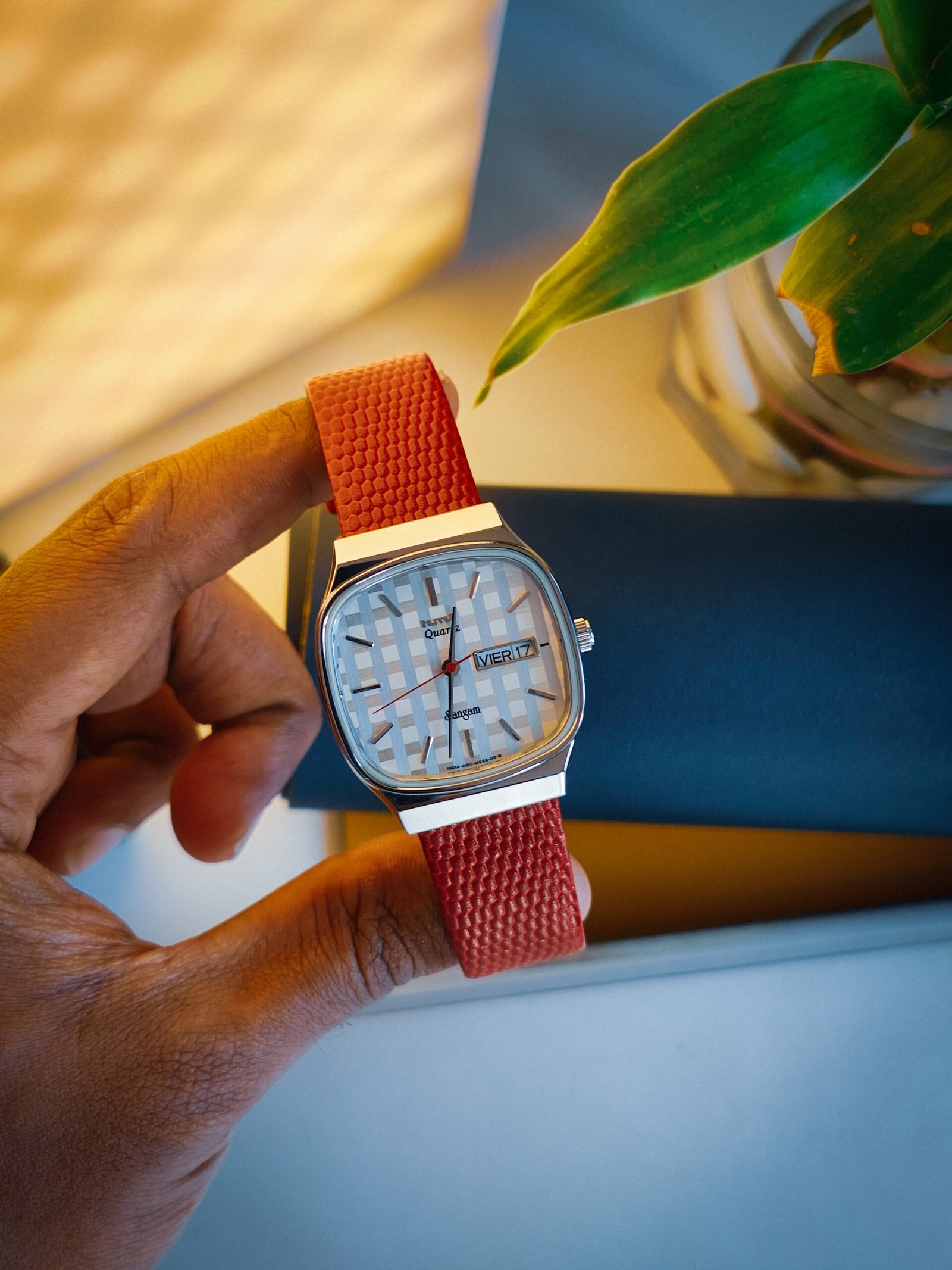 Lizard Emboss Slim Leather Strap - Image 10