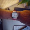 Red Slim Lizard Strap