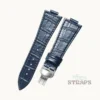 Blue PRX Leather strap with Butterfly Clasp