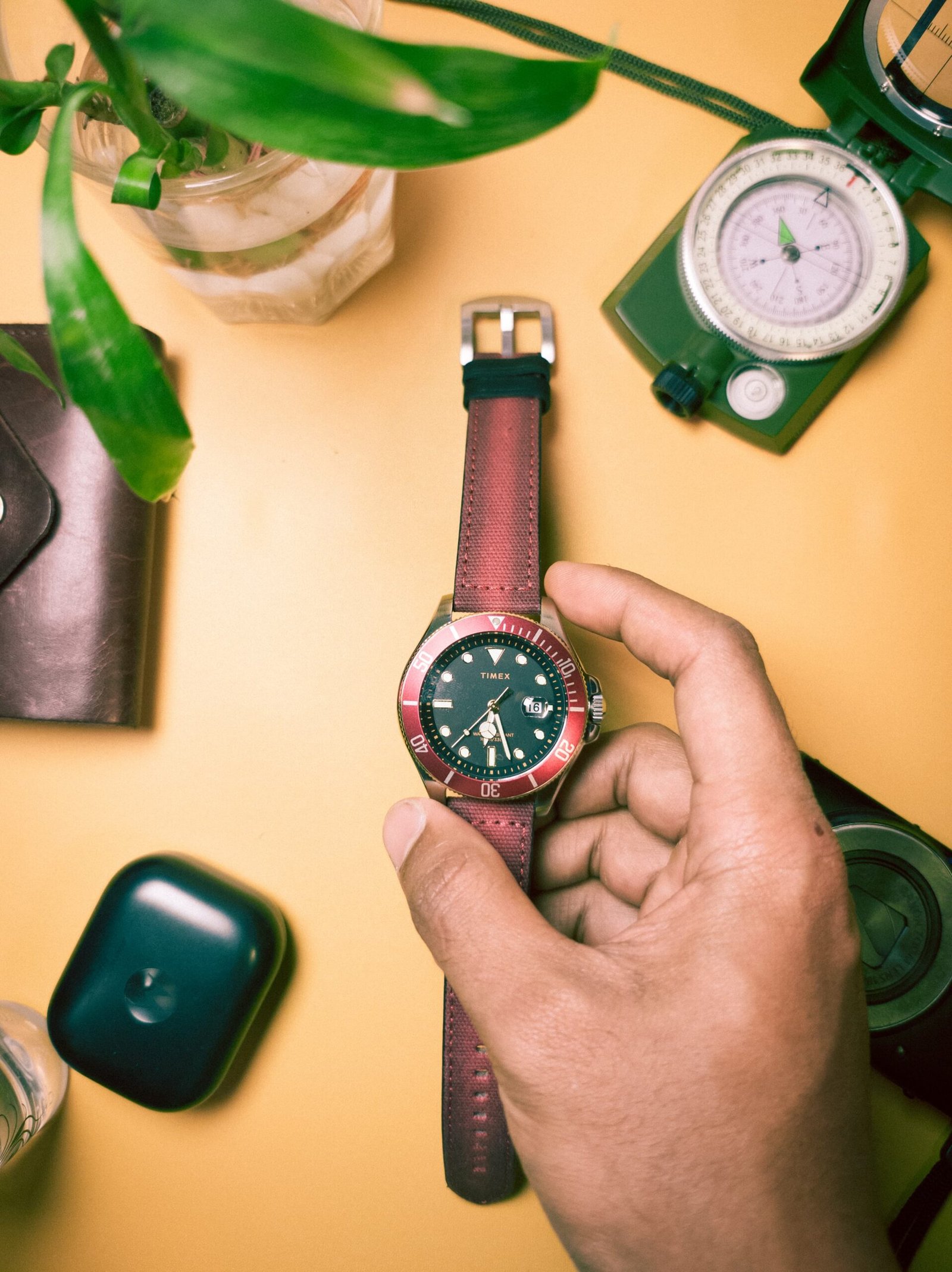 Maroon Canvas Strap