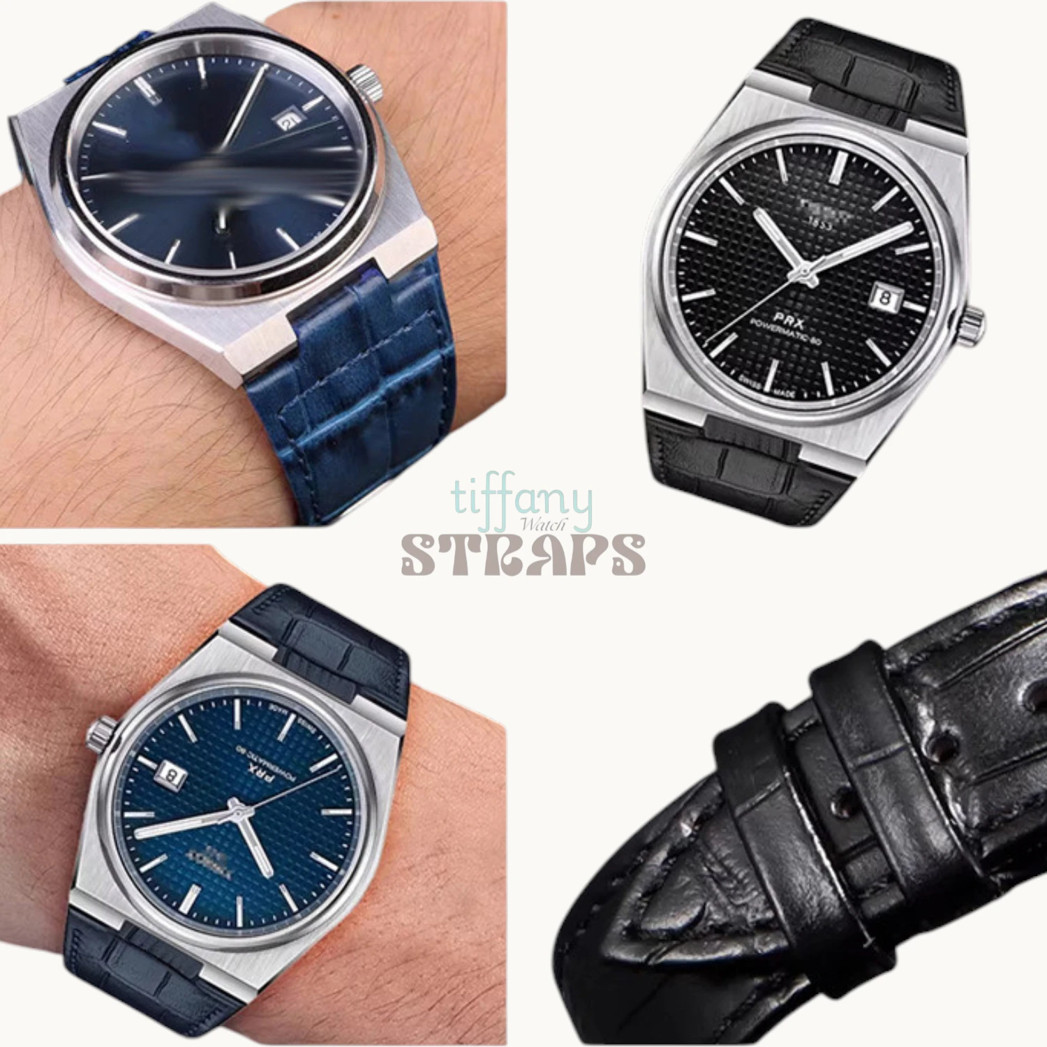 PRX Leather Strap with Butterfly Clasp - Image 4