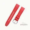 Red Hydro-Ridge Sport Rubber Strap